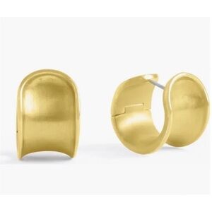 Dean Davidson Sol Huggy Hoop Earrings 22k Plated Gold - Brushed Gold EUC!